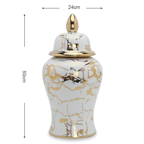 Pots de rangement en céramique avec couvercle et vase à gingembre déco