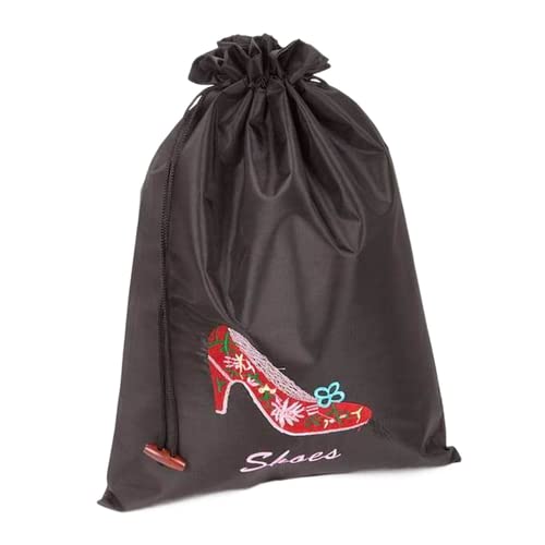 Sacchetti per scarpe con tacco alto in seta riutilizzabile con coulisse per le donne borsa portatile da viaggio per la casa sacchetto di stoccaggio per da ricamo fine da imballaggio con