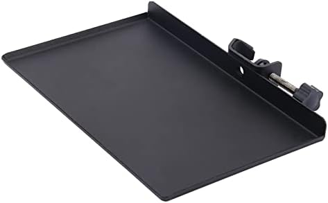 Sound Card Tray Metal Shelf Bracket Phone Clip Iron Microphone Stand Live Tripod Sound Card Tray Broadcast Stable Shelf(black)