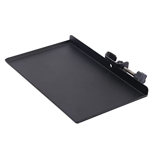 DELITLS Bandeja de tarjeta de sonido Soporte de estante de metal Clip para teléfono Soporte de micrófono de hierro Trípode vivo Bandeja de tarjeta de sonido Estantería estable de transmisión (negro) Cover