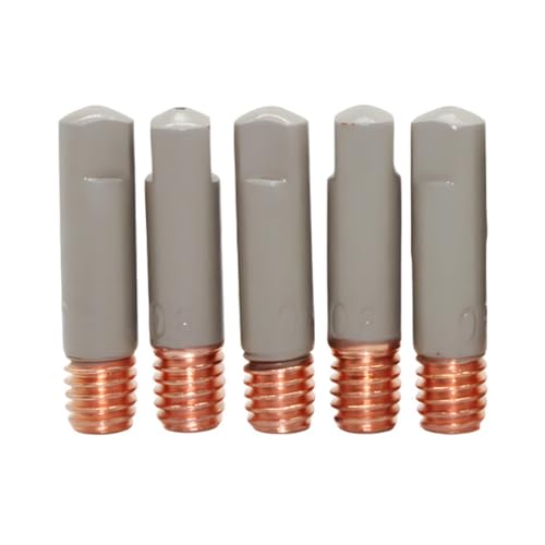 SZYDD 5pcs 25mm Length Conductives Nozzle Suitable for Spots Welding with Extended Lifespans Improved Control in Welding Tasks Coated Contact tip