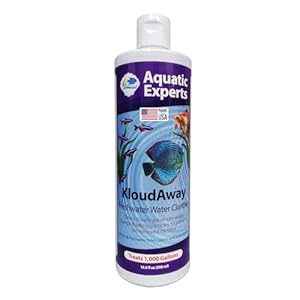 KloudAway Freshwater Aquarium Water Clarifier – Clears Cloudy Water, Water Clarifier for Fish Tank, Made in USA, Aquatic Experts (1 Pack)