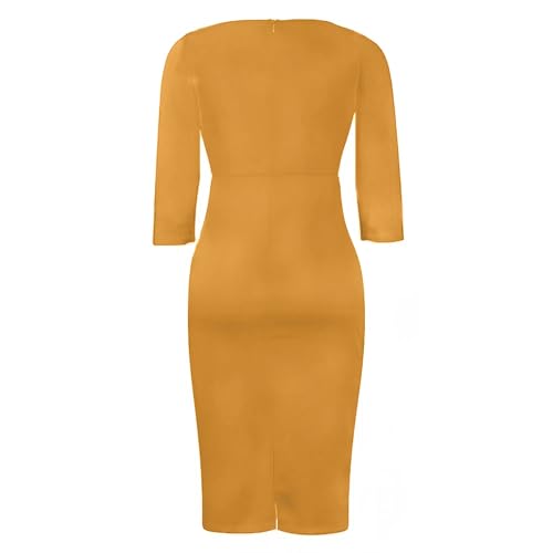 Image of ZVO Church Dress for Women Casual Dress Office Work Bodycon Midi Dresses