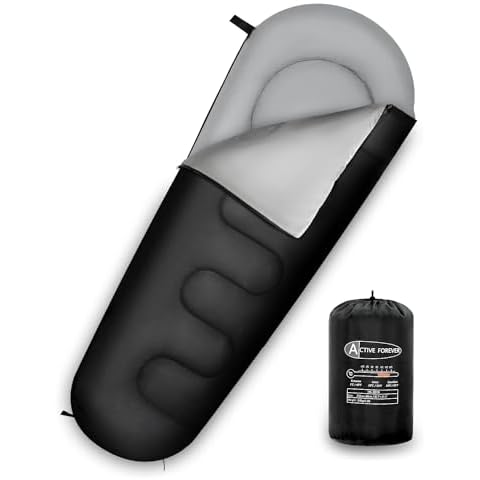 ACTIVE FOREVER Lightweight 3 Seasons Mummy Sleeping Bag Cover