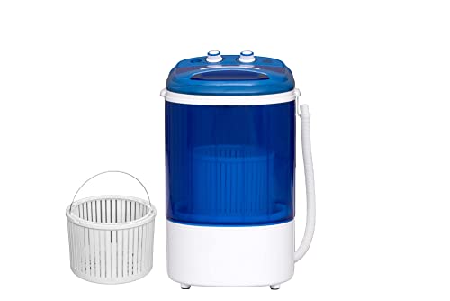 DMR Model No DMR 25-1208 Single Tub Top Load 2.5 kg Portable Mini Washing Machine with 1 kg Spin Dryer Basket (DMR 25-1208 (W2Yr), Blue)