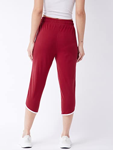 Image of Modeve Women Striped Cotton Blend Capri