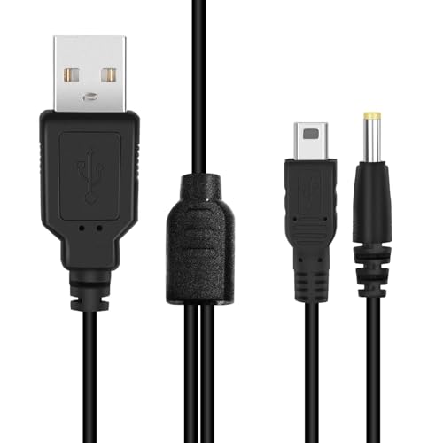Cable de carga PSP compatible con Sony PSP 1000 2000 3000, PS Vita Cable de carga para PlayStation Vita 1000 Cable de datos USB, 1,2 m