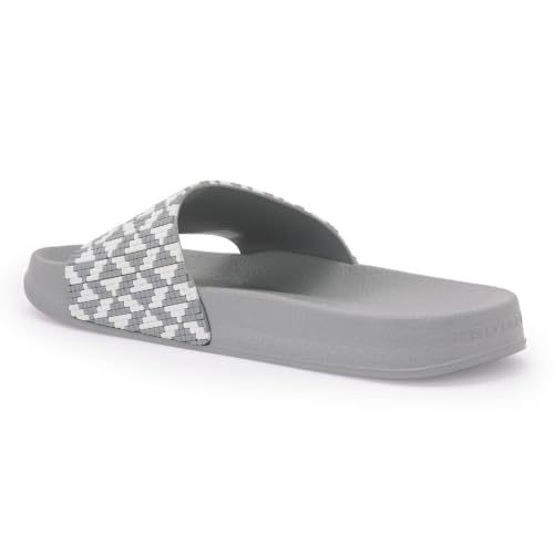 Image of Red Tape Womens Sliders in Slate Blue | Casual Pool Sliders | SLATE BLUE | 3 UK