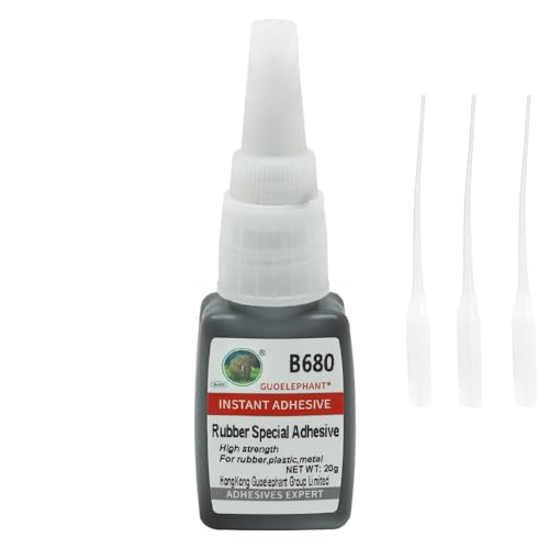 Heavy Duty Rubber Glue for Bonding Rubber and Other Materials - Instant Super Adhesive for Tire, Boots, Belt, Foam, DIY Crafts, Rubberized Speaker, Tube