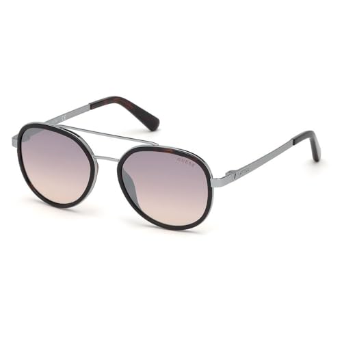 GUESS GU6949 lunettes soleil homme femme verres miroirs marron écaille