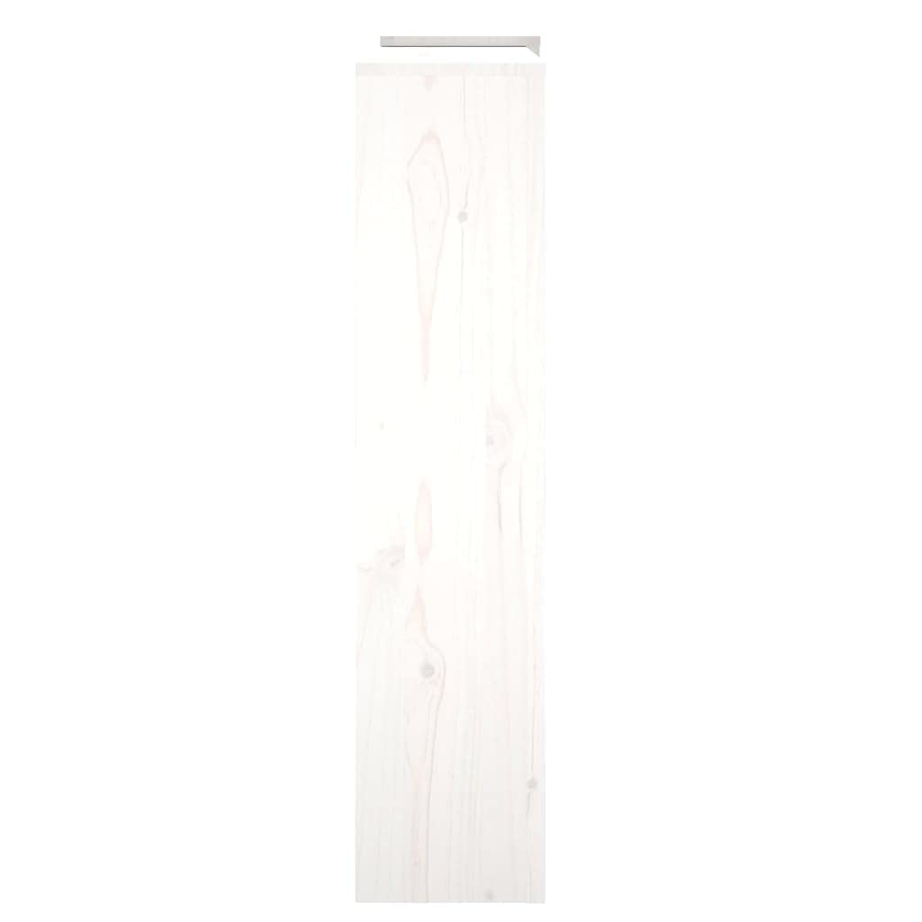 vidaXL Cache-radiateur Armoire de Radiateur Couverture de Chauffage Salon Salle de Séjour Intérieur Blanc 210x21x85 cm Bois Massif de Pin