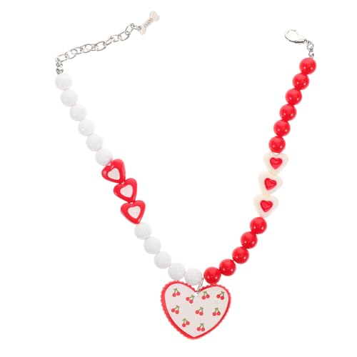 Milisten ペットネックレス ペット ネックレス アクセサリー 犬の結婚式の首輪 ペットペンダント 犬用ドッグネックレス 子猫のアクセサリー かわいい猫の襟 犬用ジュエリー プラスチック