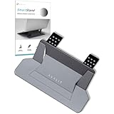 AVALIT ノートパソコンスタンド【2022年新型 放熱排気穴】貼り付け 折りたたみ (11−16inch) ノートpc スタンド(シルバー)