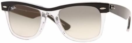Ray-Ban RB 2143-919/32 WAYFARER II Black Top on Transparent Frame  Sunglasses With Crystal Grey Gradient Lenses-47mm : Amazon.co.uk: Clothing