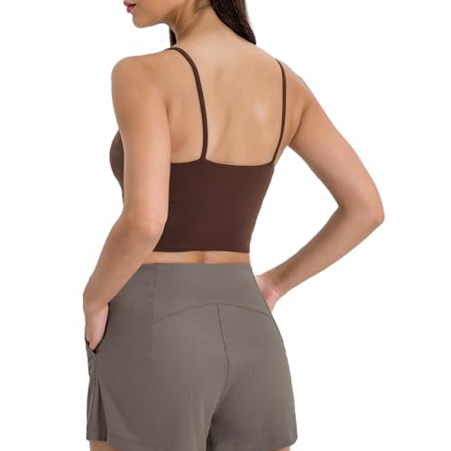 Image of Lemedy Women Padded Sports Bra Fitness Workout Running Shirts Yoga Tank Top