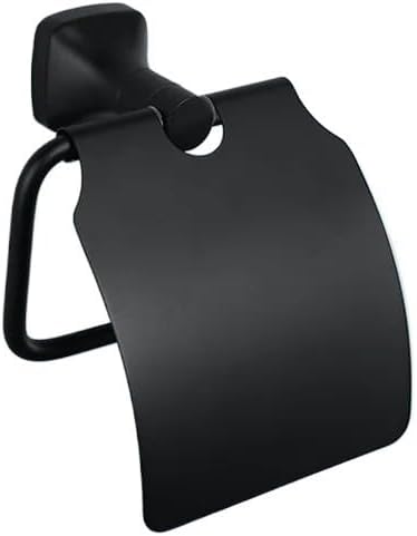 Black Bathroom Accessories Stainless Steel Wall Mounted Bath Towel Holder Robe Hook Toilet Paper Towel Holder Pendant(Paper Holder A)