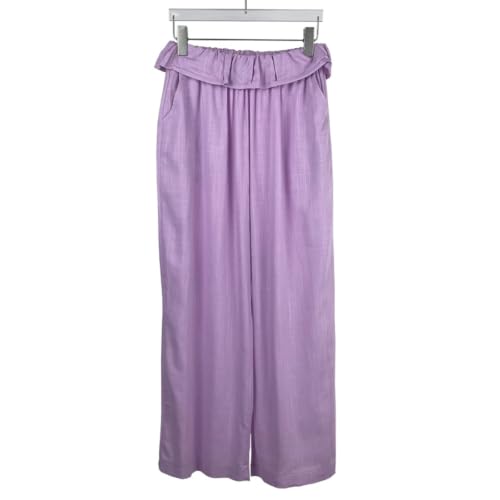 Pantalon de yoga large bleu roi fini les ceintures trop serrées grâce à la taille élastique