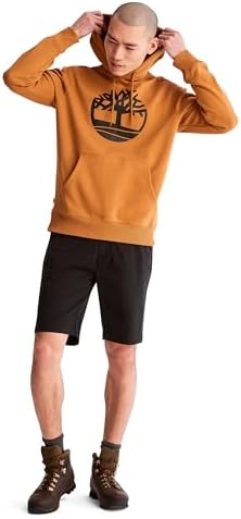 Timberland Core Tree Logo Pullover Hoodie Brushback Black/Wheat Boot