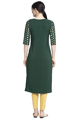 Image of ALC Creation Women's Crepe Printed Straight Kurti
