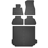 MOTOS Gummimatten Auto Fussmatte passend für BMW X5 G05 ab 2018 5 Passagiere, ohne optionales Kofferraumkit, ohne Seitennetzsatz Verbessern Sie Ihren Reisekomfort mit Antirutschmatte Auto ElToro- Allw