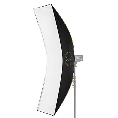 Glow Ez Lock 16X60 Arc Curved Strip Light Softbox Bowens Mount Softbox For Strobes, Monolights, Other Lights Transforms Into Curved Reflector Strip Light Soft Box With White Curved Diffuser Screen #TOP2