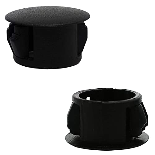 Image of 14mm Black Hole Plugs Plastic Flush Type Hole Plugs Snap in Locking Hole Tube,Tube Fastener Cover,Round Snap in Type Locking Furniture Hole Plugs,Panel Theft-Proof Door Plug(50pcs)
