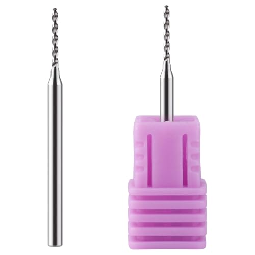 Alipis Lot de 2 Embouts de Perçage pour Ongles en Acier Tungstène Outil de Piercing Précis pour Nail Art Accessoires Compatibles Perceuse à Ongles Usage...