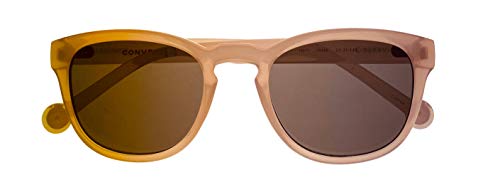 Converse Mens Matte Pink Plastic Soft Square Sunglass, Smoke Lens H0754