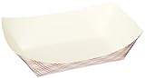 Green Point Paper Food Tray 50/ct. 1 lb., Red/White