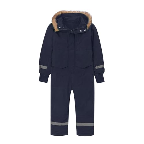 bmkBWO Snow Suit for Kids,Waterproof Windproof Snowsuits One Piece Snowboarding Ski Suits Winter Warm Outdoor Overalls3