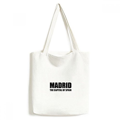 Sac fourre-tout lavable 33 x 40 cm avec motif Madrid multicolore durable