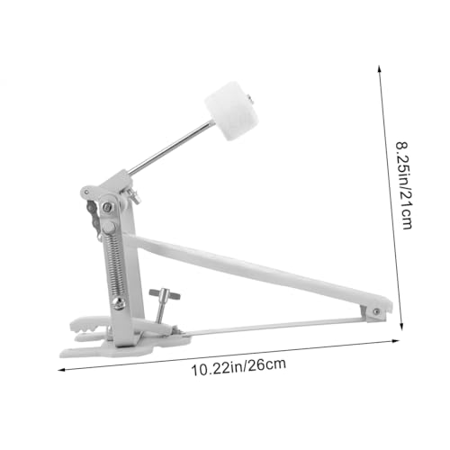 Pedal individual para bombo con tensión ajustable y construcción metálica miniatura 2