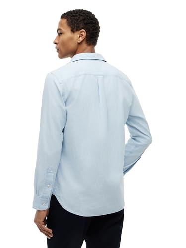 Image of Tommy Hilfiger Men's Long Sleeve Oxford Shirts in Regular Fit, Men's Button Down Shirts, Also Available in Big and Tall