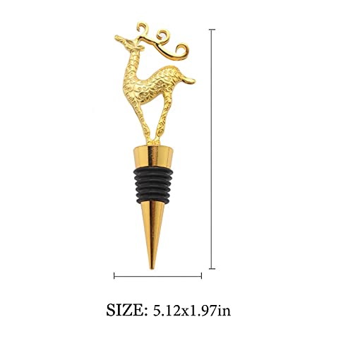 Deer Wine Stoppers Reusable Wine Beverage Bottle Stoppers Party Gift Accessories For Christmas Wedding Birthday Thanksgiving Decorations #TOP5