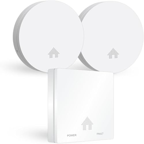 ELRO FF4610 Kit de protección contra Incendios de diseño   2X Detector de Humo ultraplano y Detector de monóxido de Carbono ultraplano con batería de 10 años