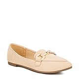 London Rag Fembot Horsebit Detail Flexible Loafers Beige