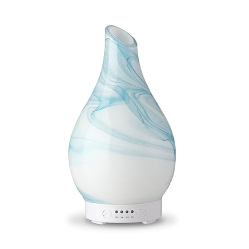 Zen’Arôme Diffuseur Huile Essentielle Yangtsé – Diffuseur Ultrasonique Aromathérapie à Froid - Diffuseur Électrique Humidificateur – Verrerie avec...