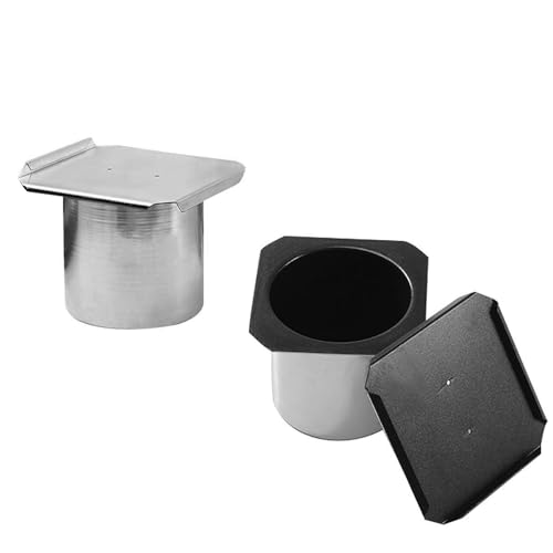 Juego de moldes antiadherentes para tostadas y pasteles, molde para pan en forma de cilindro con tapa, utensilios pequeños para hornear (2 piezas)