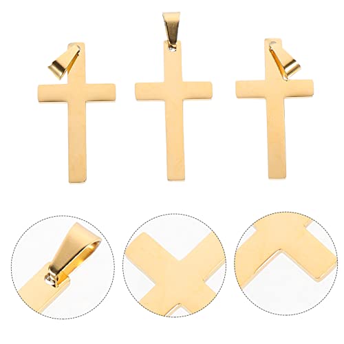 NOLITOY 15 Pçs Pingente De Cruz De Metal Pingente De Cruz De Metal Artesanato Cruz De Metal Para Art