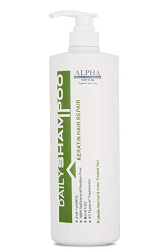 Daily Shampoo keratin hair repair 1000ml anti humidity 100% sulfate Free image 3