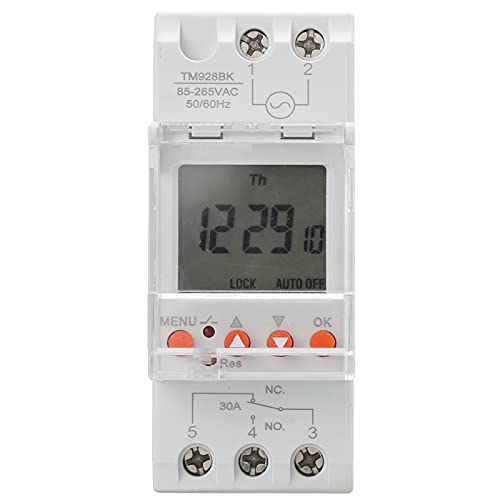 image for Jectse Programmable Timer Switch, 85‑265V 30A Timer Switch 24hrs LCD