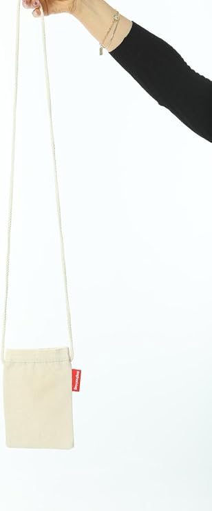Baghashtag Baskısız Kanvas Telefon Çantası