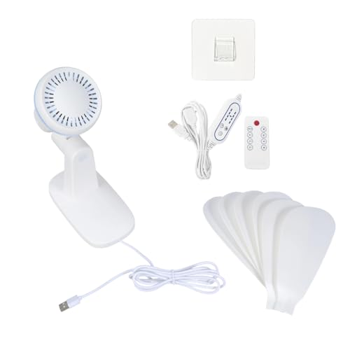 Petit ventilateur mural silencieux pour dormir sans chaleur ni bruit avec minuterie
