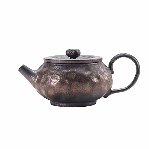 Tetera de cerámica japonesa artesanal, tetera pequeña de Kung Fu para amantes del té