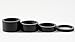 CARBON FIBER BIKJRFOTO Bicycle HEADSET SPACERS 1 1/8" SET STEM Set 5-10-15-20mm 4 pcs By JRFOTO CC01