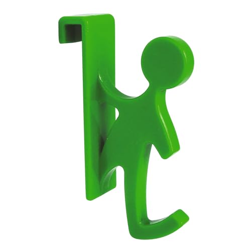 SOMATHERM FOR YOU, Crochet déco vert pour sèche-serviette à tube plat - Accessoire suspendu élégant pour radiateur - Idéal pour une touche de style et de confort dans votre salle de bain