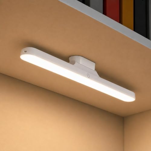 Image of Rechargeable Magnetic LED Light Bar 5 W, 2000 mAh Wireless Under Cabinet Light with 3 Color Modes, Dimmable Touch Control, USB Rechargeable Stick-On Closet Light