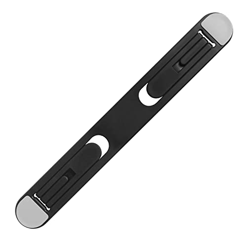 Soporte plegable adhesivo para laptop negro miniatura 1