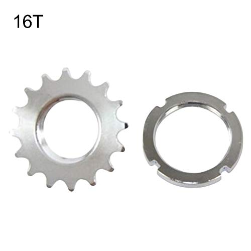 BARMI 13 14 15 16 17 18T Fixed Gear Track Bike Single Speed 1 8inch Cog Lock Ring,Perfect Bike Accessories 17T