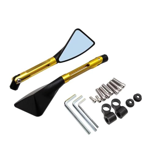 Espejos retrovisores de motocicleta dorados para Suzuki GSXR 750